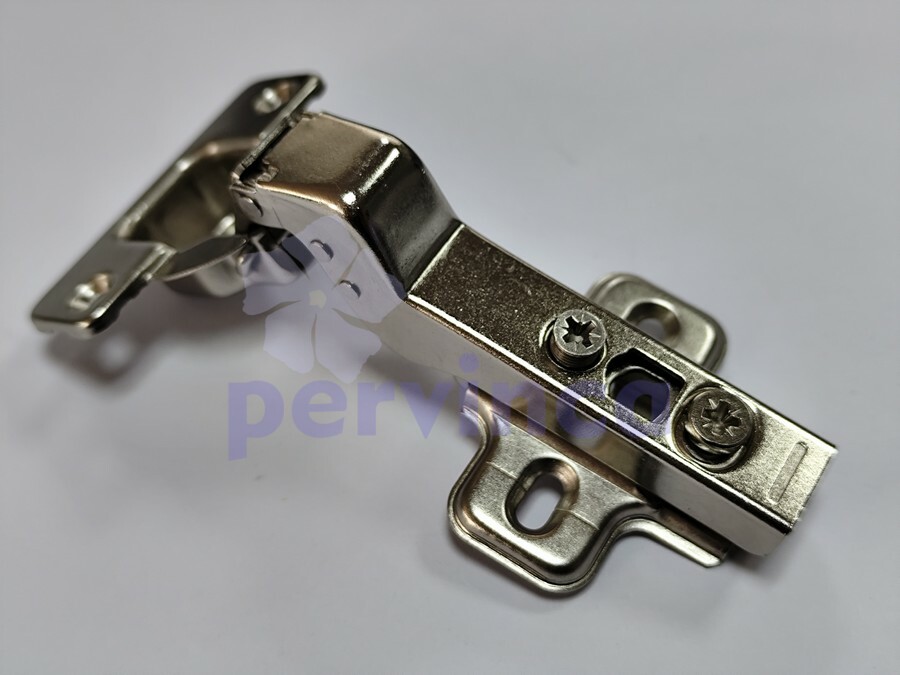 Soft-closing hinge, 30°, zinc clip, 2D