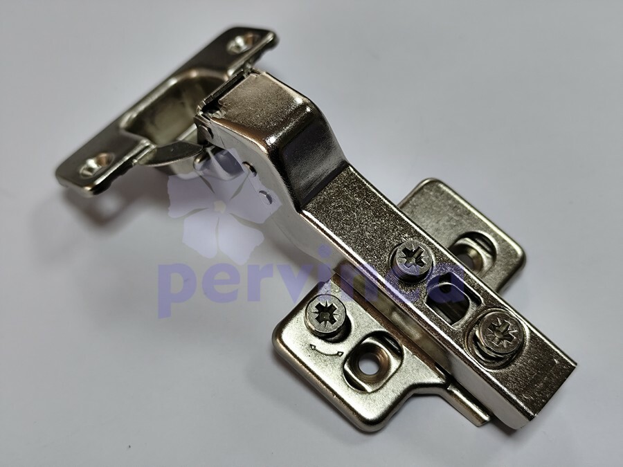 Soft-closing hinge, 30°, zinc clip, 3D