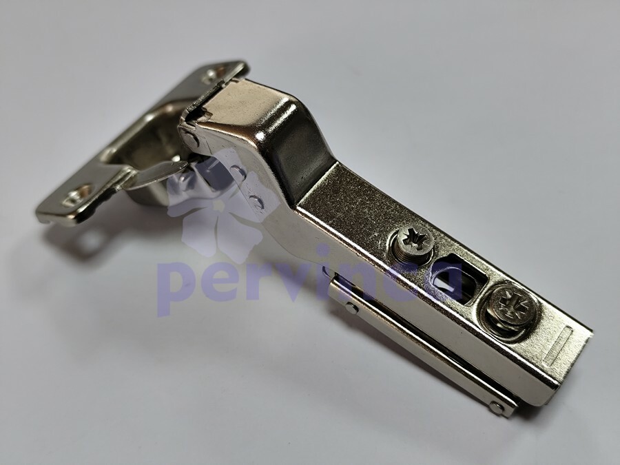 Soft-closing hinge, 30°, zinc clip, 3D