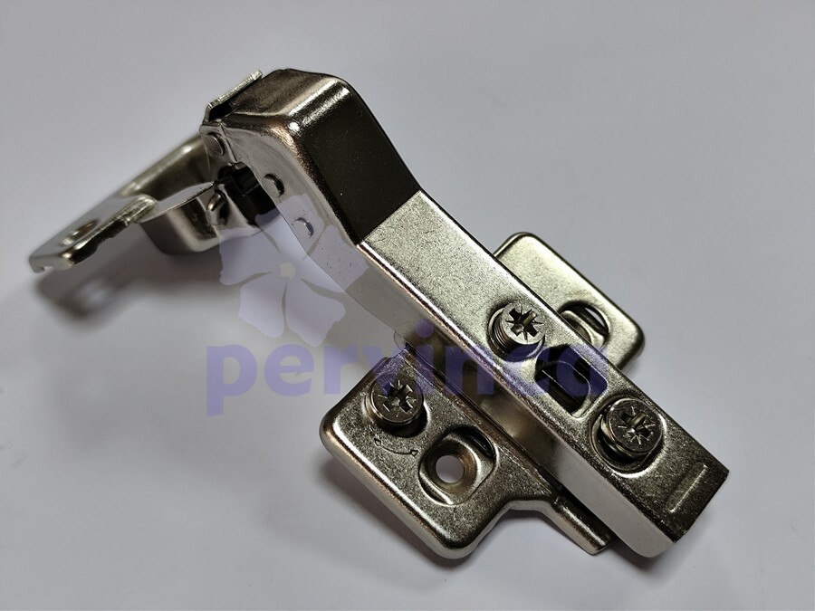 Soft-closing hinge, 45°, zinc clip, 3D