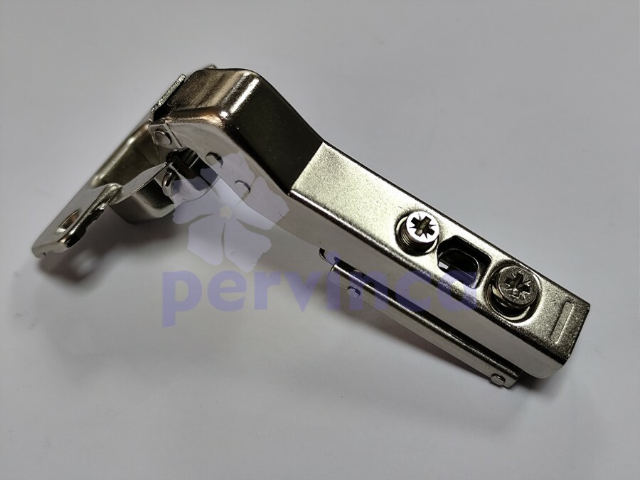 Soft-closing hinge, 45°, zinc clip, 3D