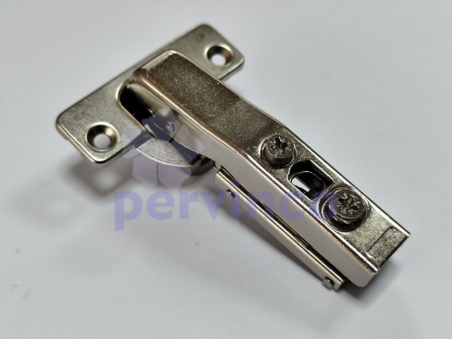 Soft-closing hinge, 90°, zinc clip, 3D
