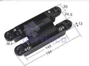 Hidden hinge with soft closing ,zamak