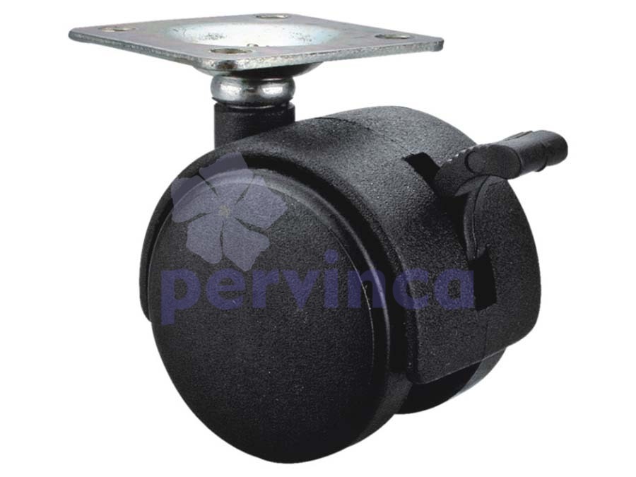 Rueda, con placa, con soporte