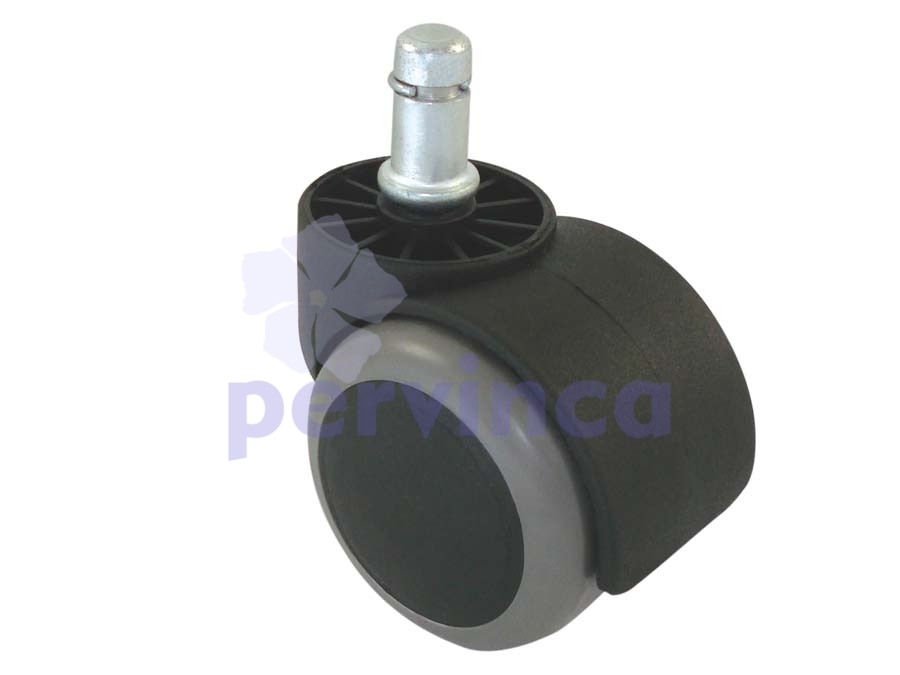 Rueda de PU, con prendedor, sin soporte