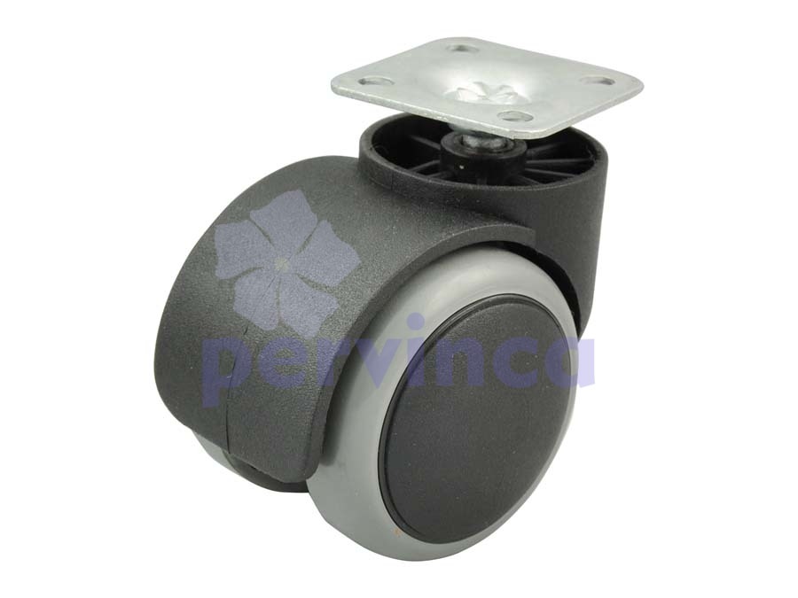 Rueda de PU, con placa, sin soporte