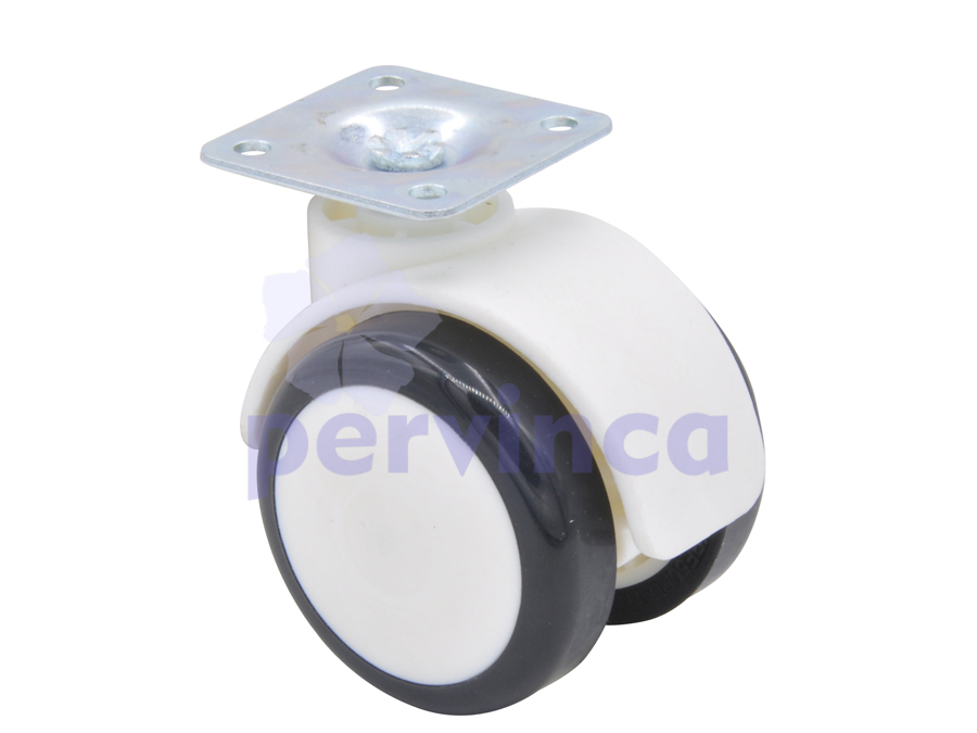 Castor PU, w/ plate, without brake