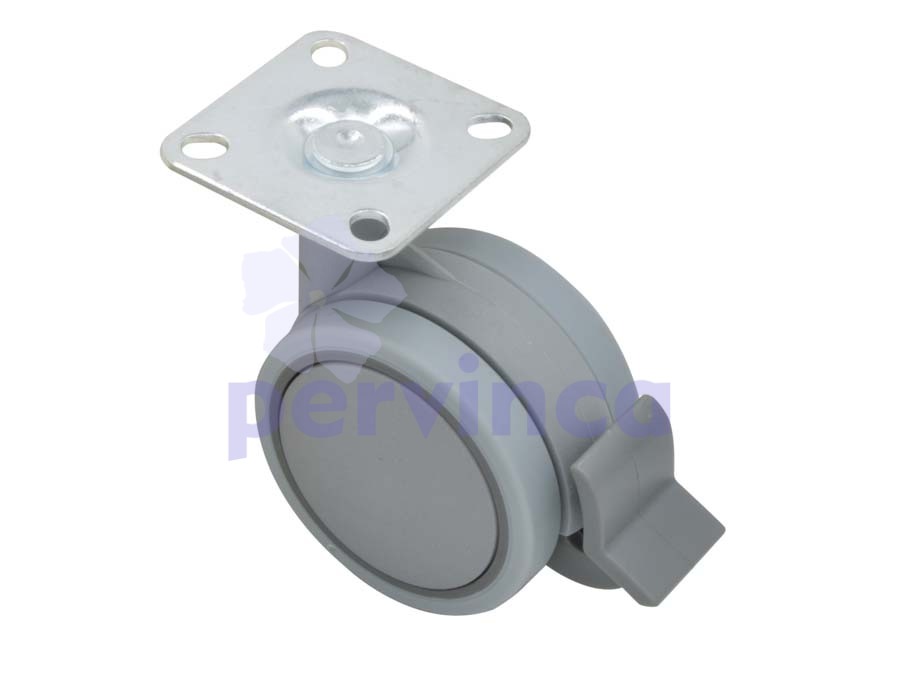 Rueda de plástico, con soporte