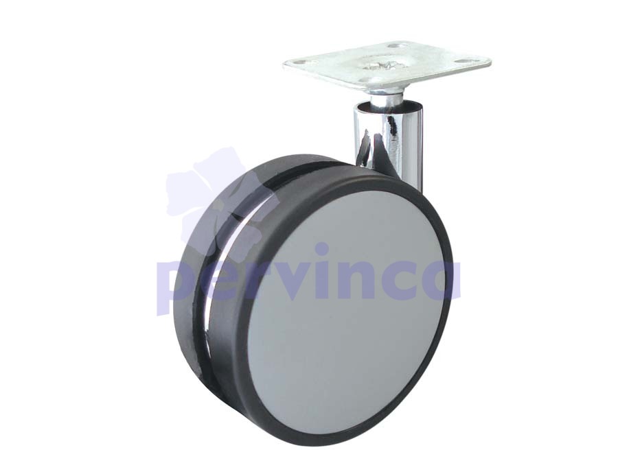 Castor, w/ plate, without brake