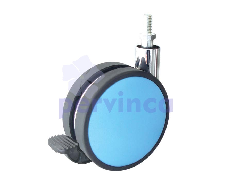 Castor, w/ thread, with brake