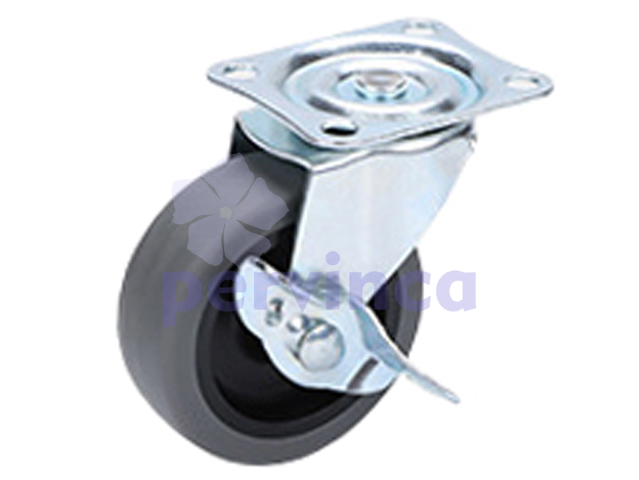 Castor, w/ plate, without brake