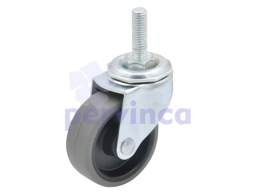 Rueda de acero, con rosca