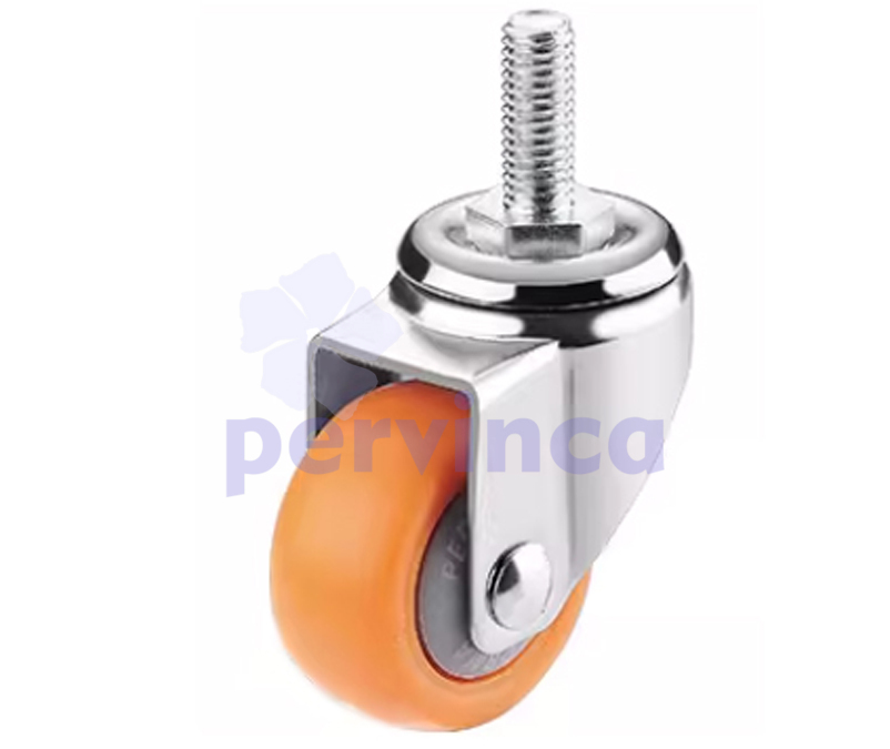 Rueda de acero, con rosca