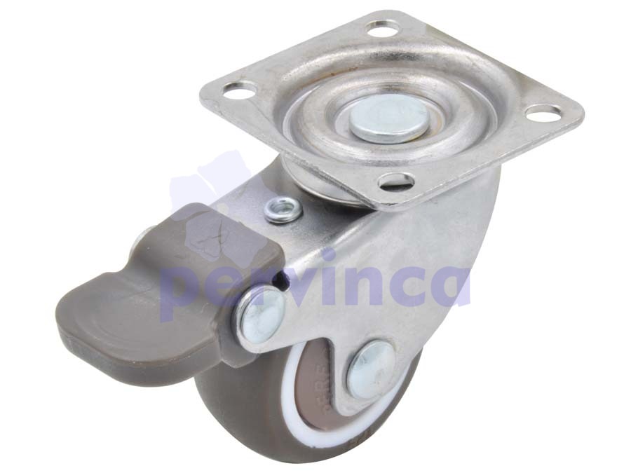 Rueda de acero, con placa y freno