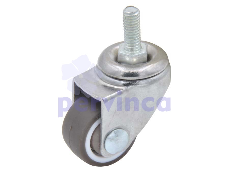 Rueda de acero, con rosca