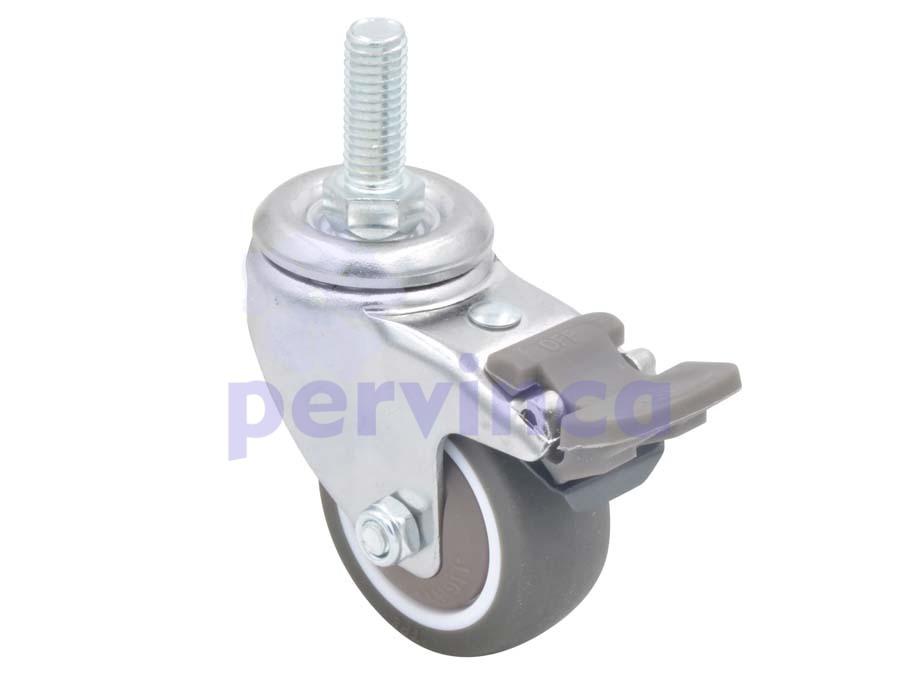 Rueda, con rosca, con soporte