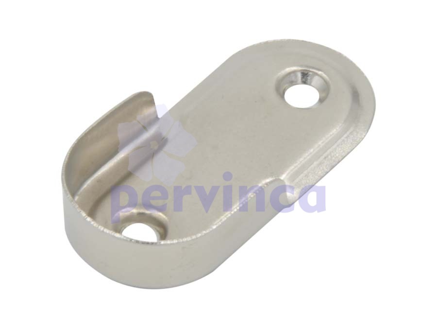 Tube oval flange, steel, D25mm