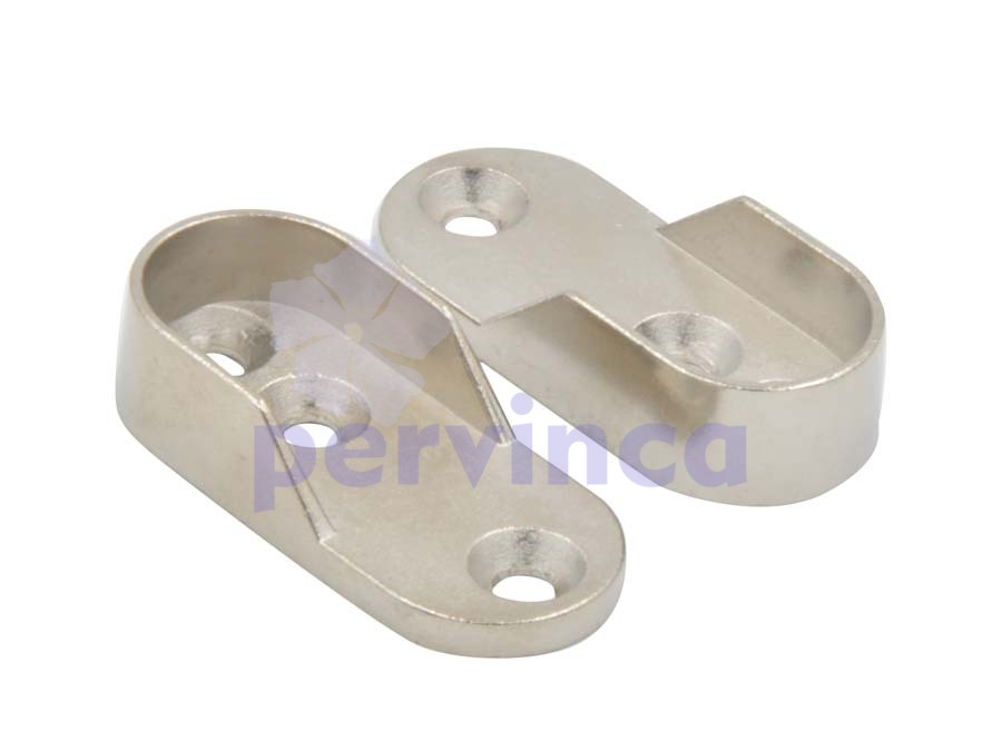 Tube flange, 15x30mm (3 holes)