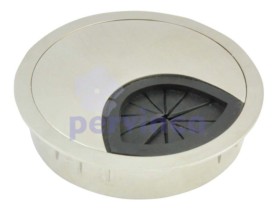 Cable channel (round), rubber, zamak