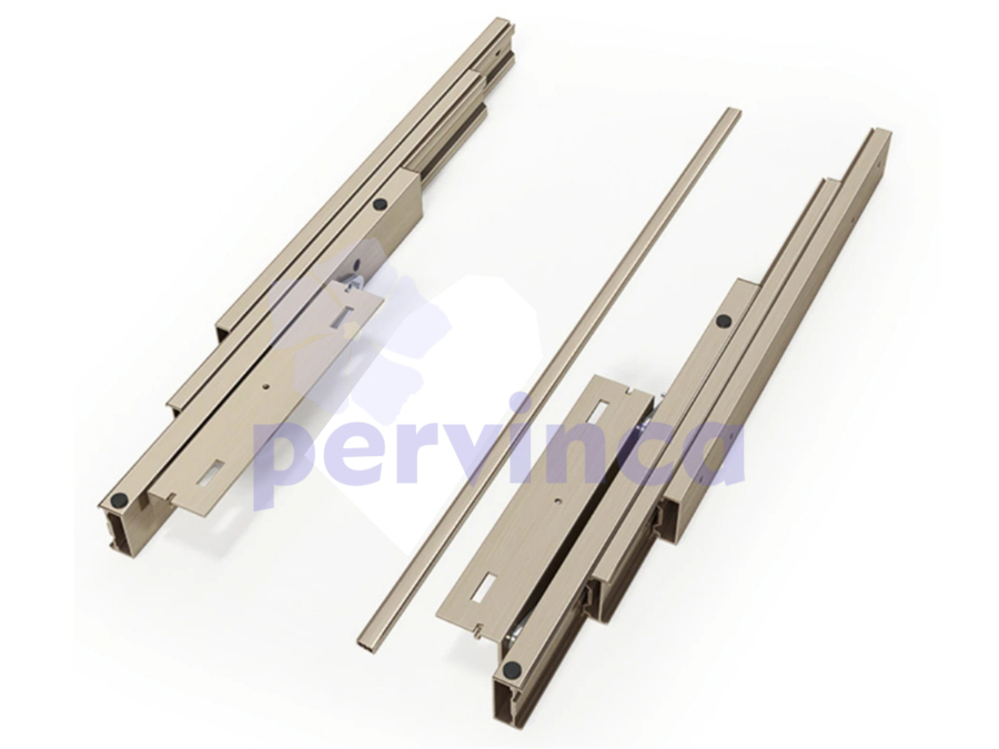Pull out shelf rail