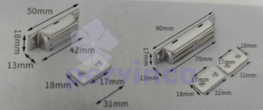 Cierre Magnéticos (acero inoxidable)