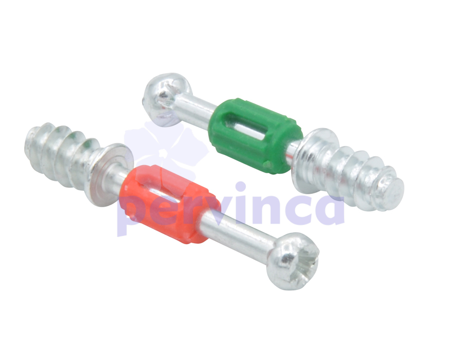 Dowel for eccentric, self tapping