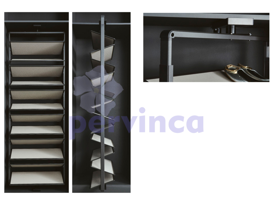 Rotating shoe rack (al.frame)